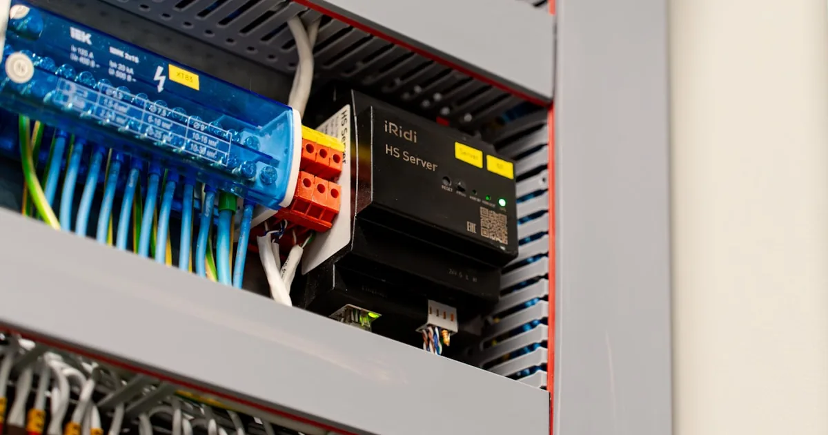 Gebäudeautomations-Server im Schaltschrank mit strukturierter KNX-Busverkabelung, Ratgeber von Rucker Elektro München